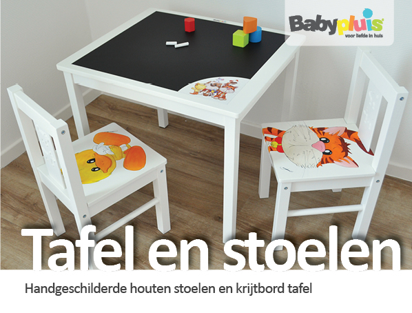 Geboortestoeltje en kindertafel